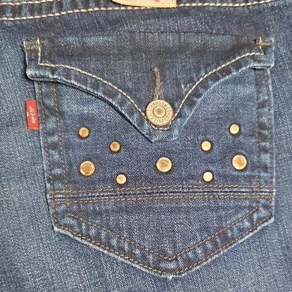 Levi's Women's Dark Blue Boot Cut Leg Jeans,sz 11 Junior. - Picture 5 of 8